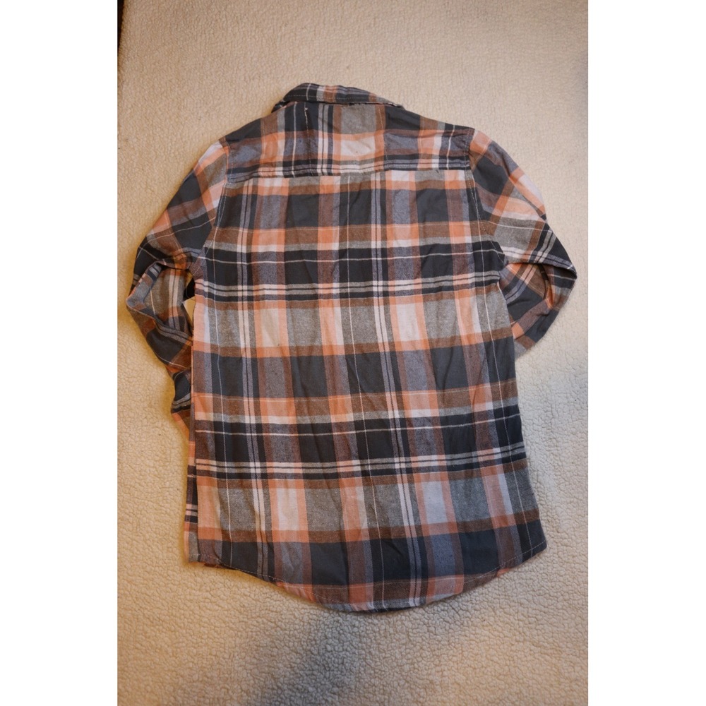 Canyon Creek Womens Plaid Flannel Button Down Shirt Coral Gray White Size M NWT - Picture 4 of 4